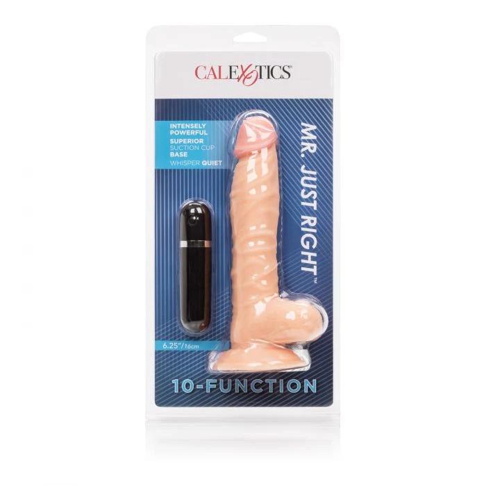 Dildo 10-Function Mr. Just Right 6.25in. Ivory