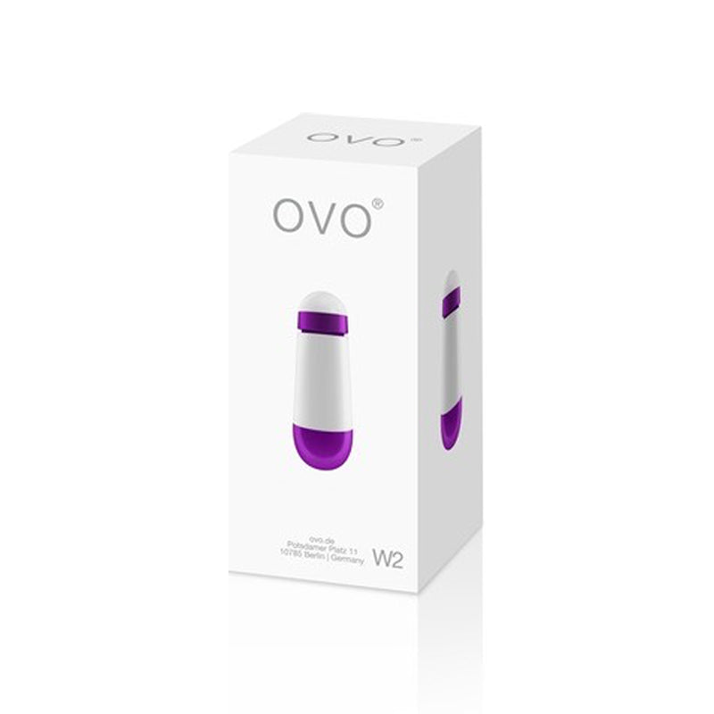 Vibrador Ovo W2 White Metallic Violet - Image 2