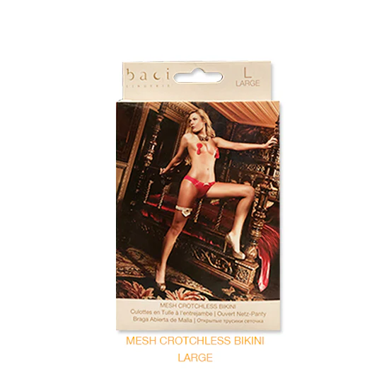 Tanga Mesh Crotchless Bikini Baci Large - Image 3