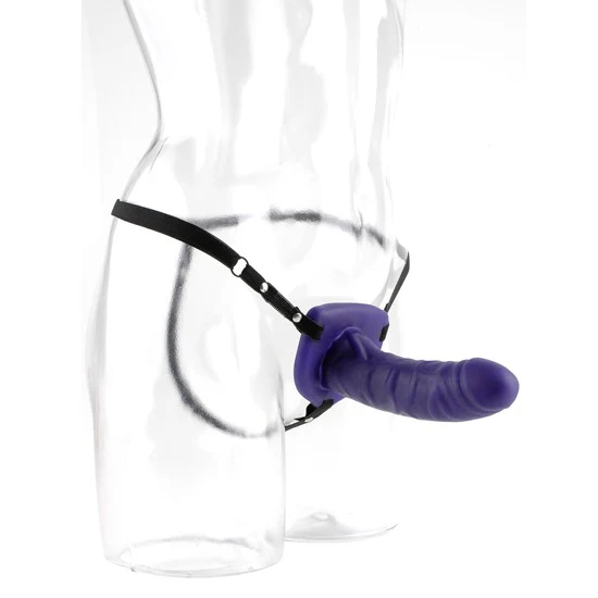 Dildo Fetish Fantasy Series Classix 6in. Strap-On - Purple/Black - Image 2