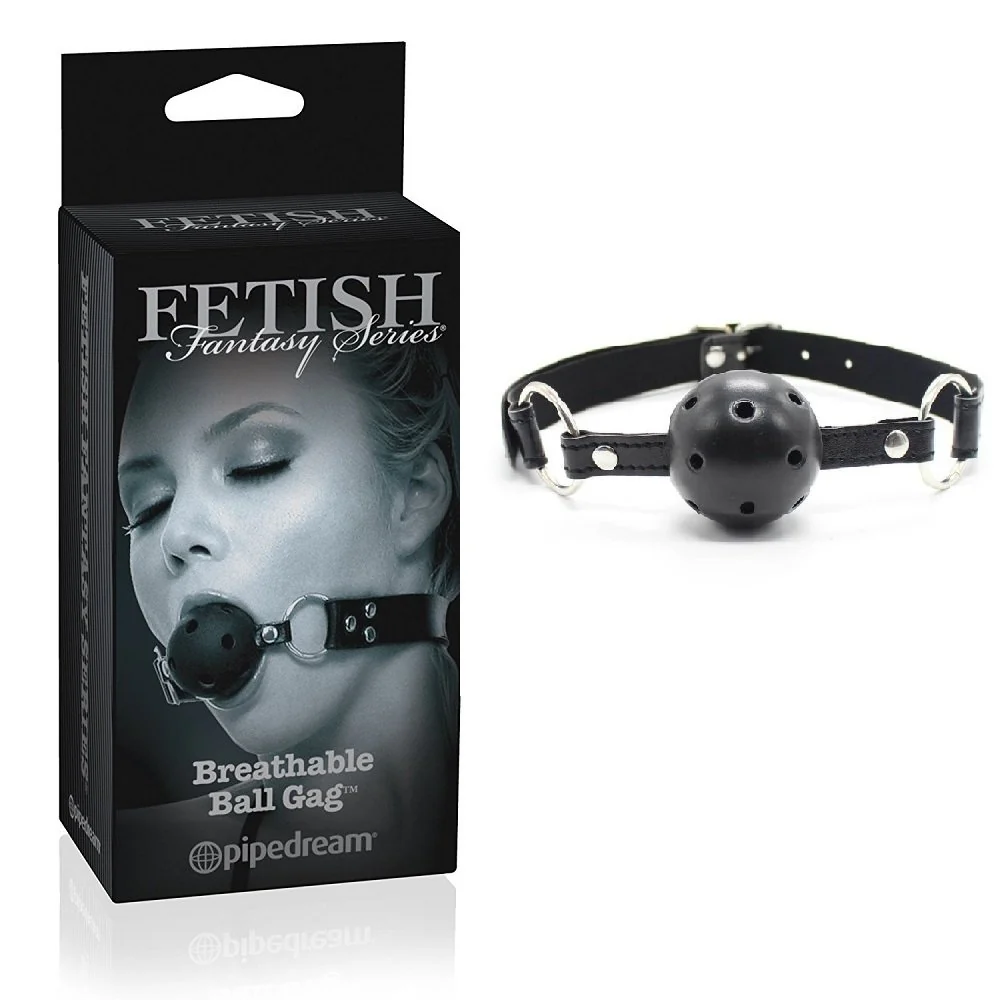 Mordaza Fetish Fantasy Series Limited Edition Breathable Ball Gag-Black