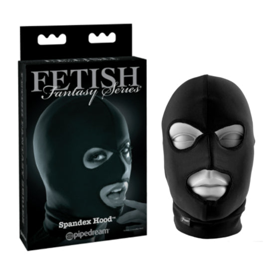Capucha Fetish Fantasy Series Limited Edition Spandex Hood-Black