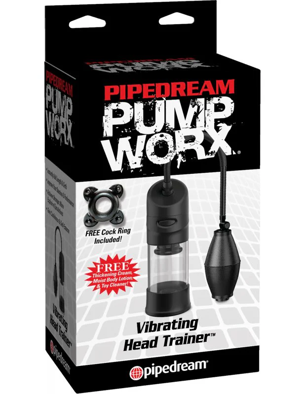 Masturbador Pump Worx Vibrating Head Trainer Black