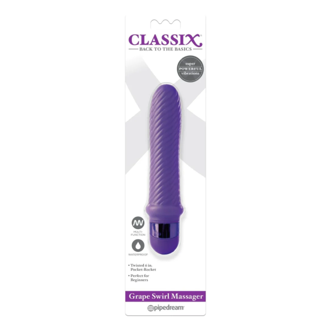 Vibrador Classix Grape Swirl Massager