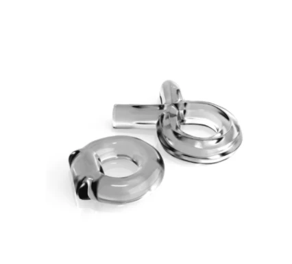 Anillo Classix Couples Cock Ring Set - Clear - Image 2