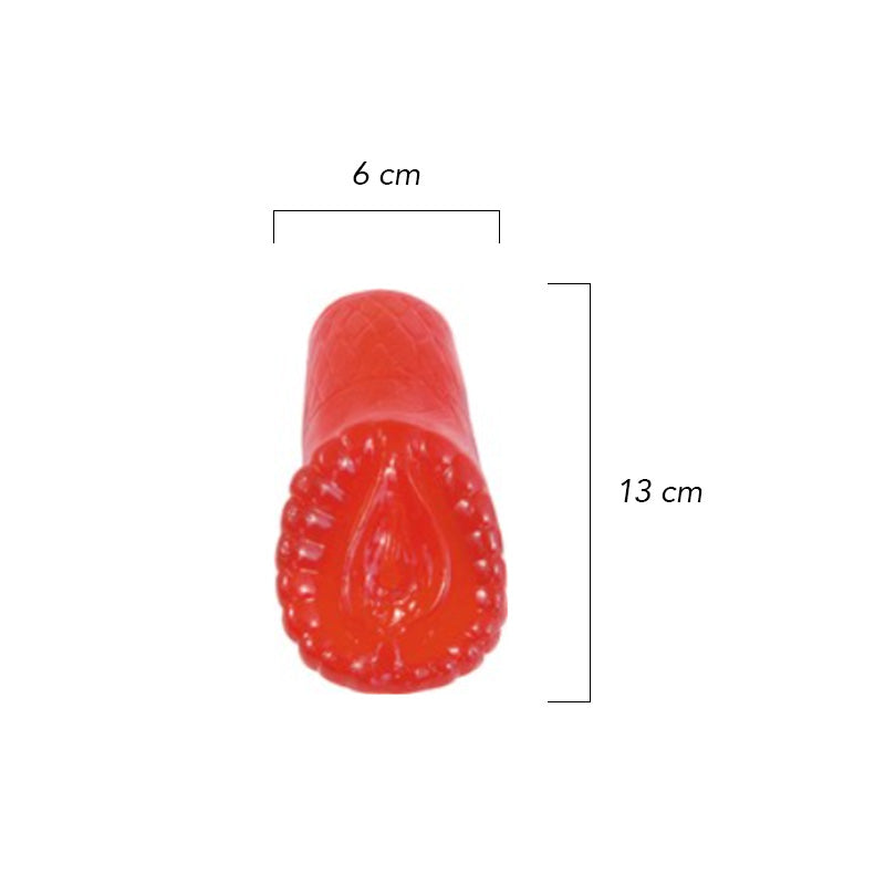 Masturbador Pocket Pleasure - Red - Image 2
