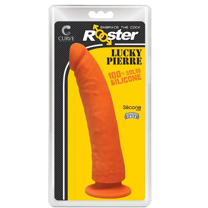 Dildo Rooster Lucky Pierre Dildo 8in. Orange