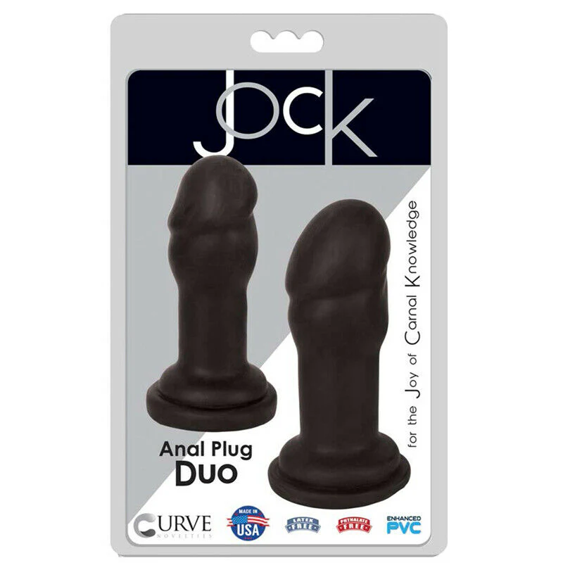 Plug Jock Anal Plug Duo Midnight 4in.