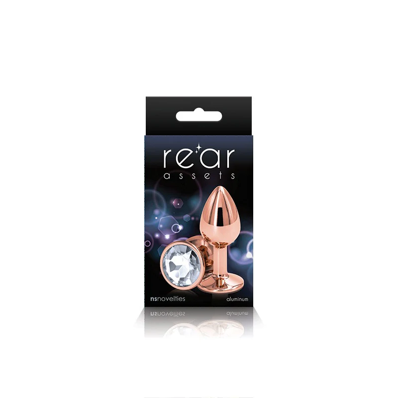 Plug Rear Assets - Rose Gold - Small - Clear