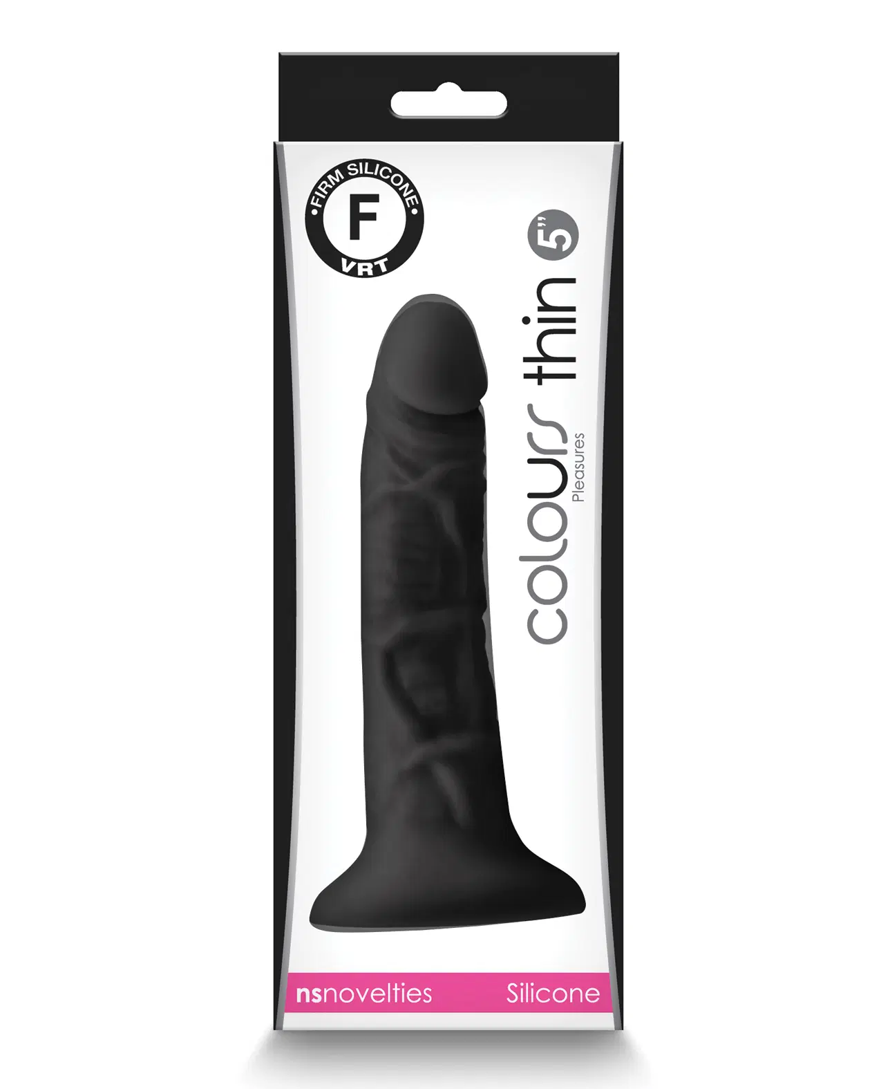 Dildo Colours - Pleasures - Thin - 13 cm Dildo - Black