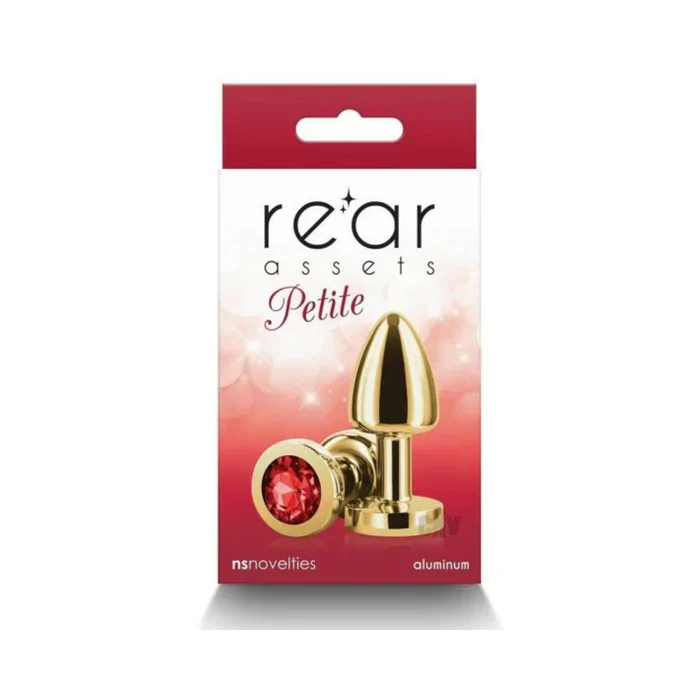 Plug Anal Rear Assets - Petite - Gold - Red