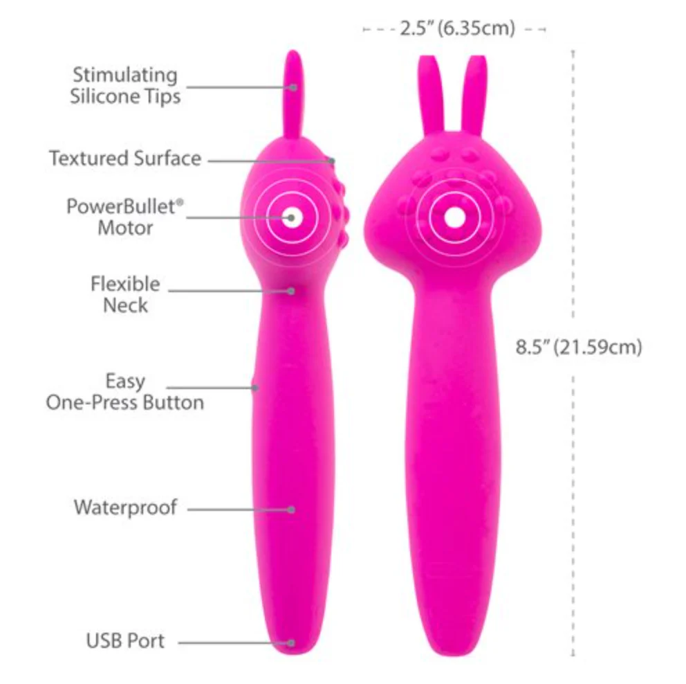 Vibrador Vibez By Palm Power Wand - Pink - Image 5
