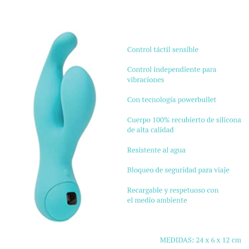 Vibrador Touch By Swan Solo - Teal - Image 2