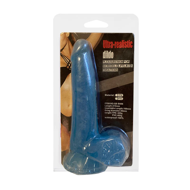 Dildo Ultra-Realistic Dildo Blue 6.3in. - Image 2