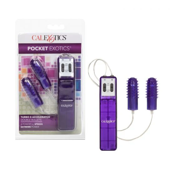 Vibrador Pocket Exotics Turbo 8 Accelerator Double Bullets
