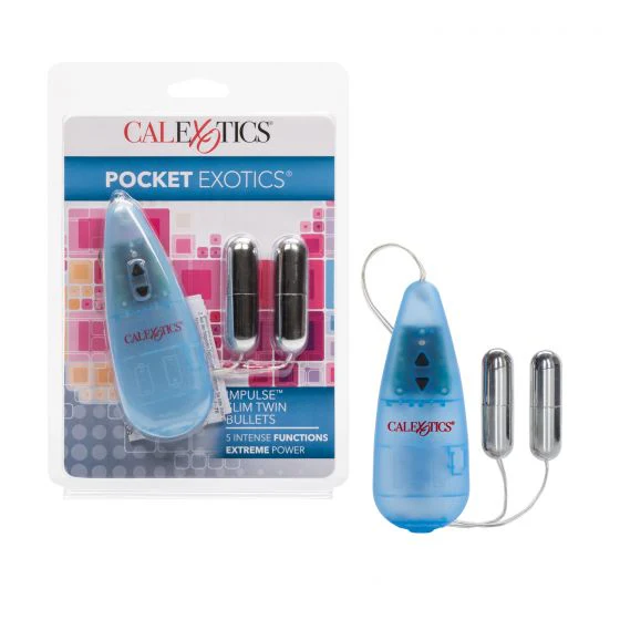 Vibrador Pocket Exotics Impulse Slim Twin Bullets