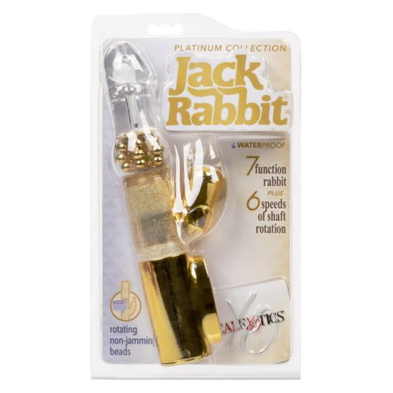 Vibrador Platinum Collection Jack Rabbit - Gold - Image 2