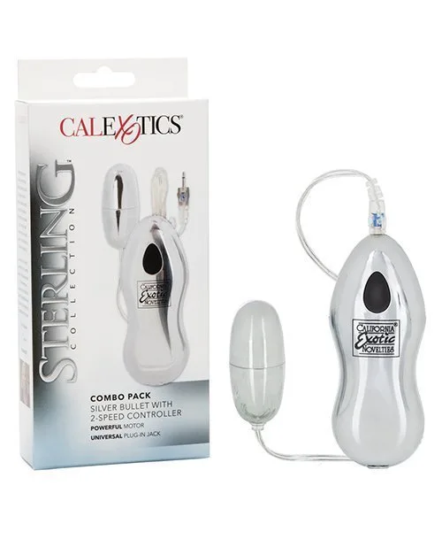 Vibrador Sterling Collection Silver Bullet 2-Speed Control
