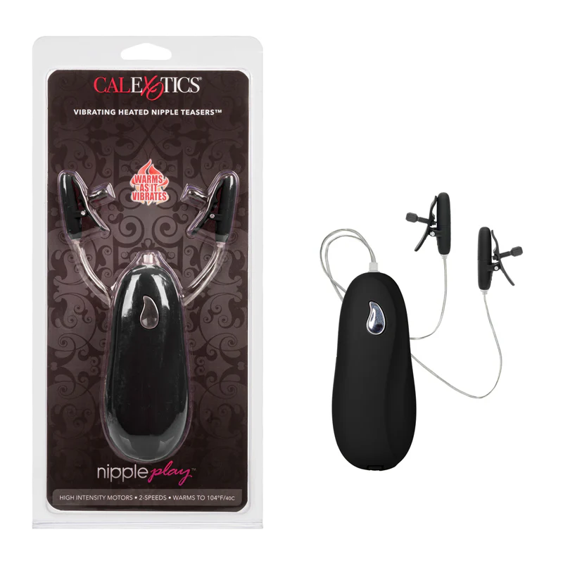 Pezoneras Nipple Advanced Vibrating Heateating Nipple Teaser-Black
