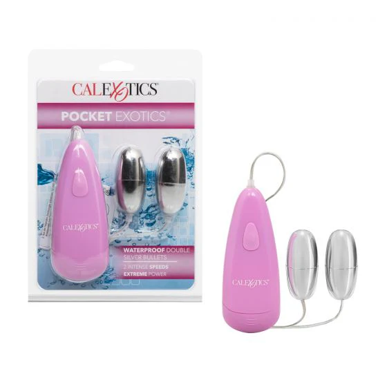 Vibrador Pocket Exotic Waterproof Double Silver Bullets
