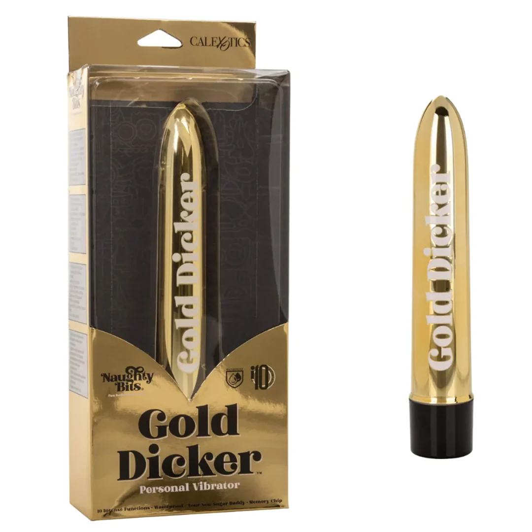 Vibrador Naughty Bits Gold Dicker Personal Vibrator