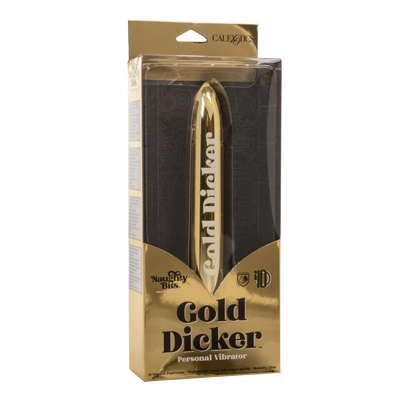 Vibrador Naughty Bits Gold Dicker Personal Vibrator - Image 2