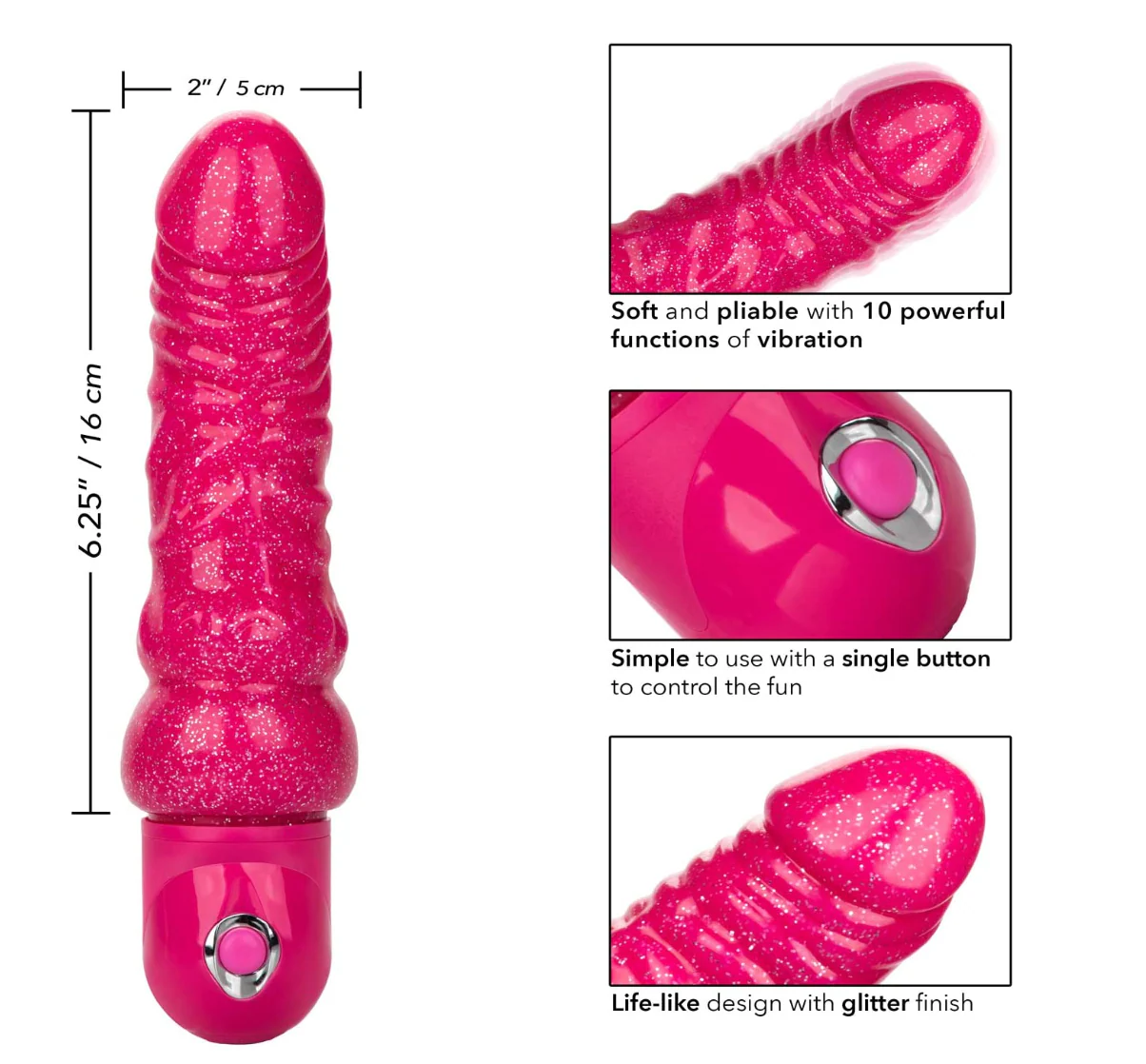 Dildo Naughty Bits Lady Boner 6.25in. - Image 4