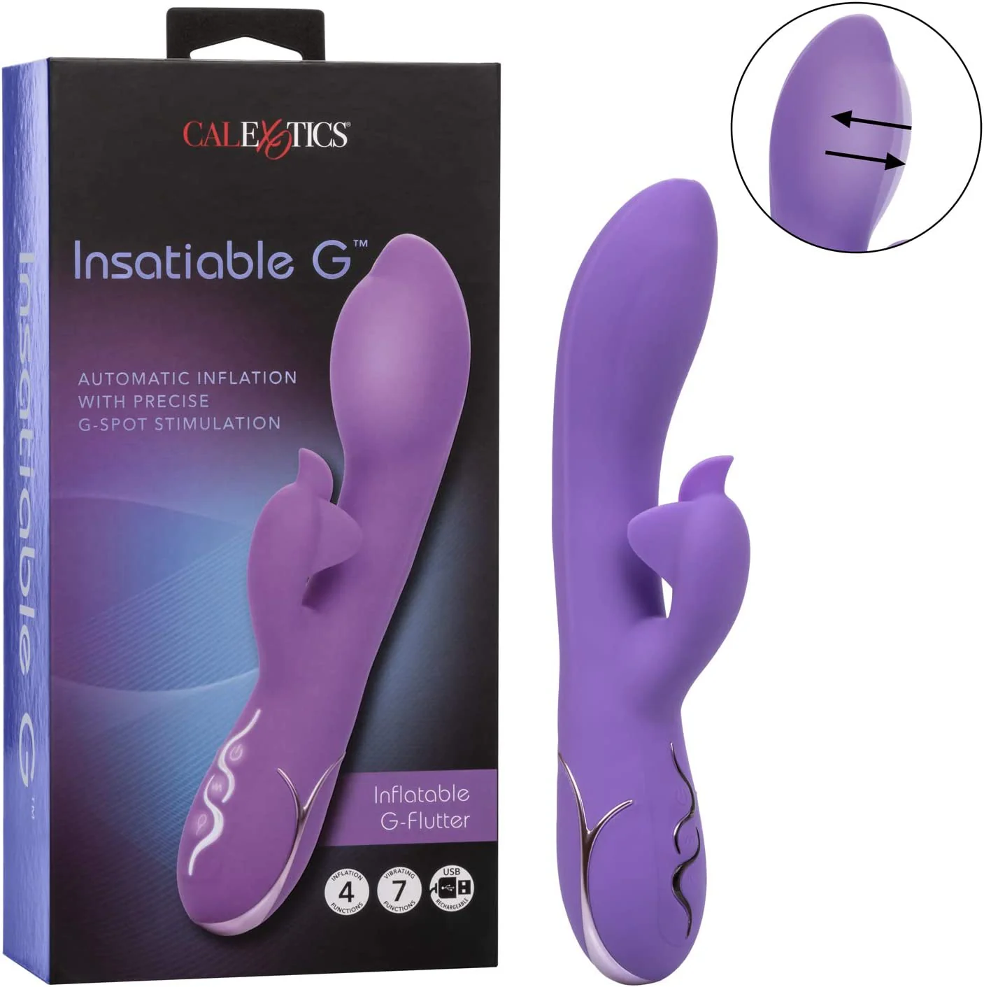 Vibrador Insatiable G Inflatable G-Flutter