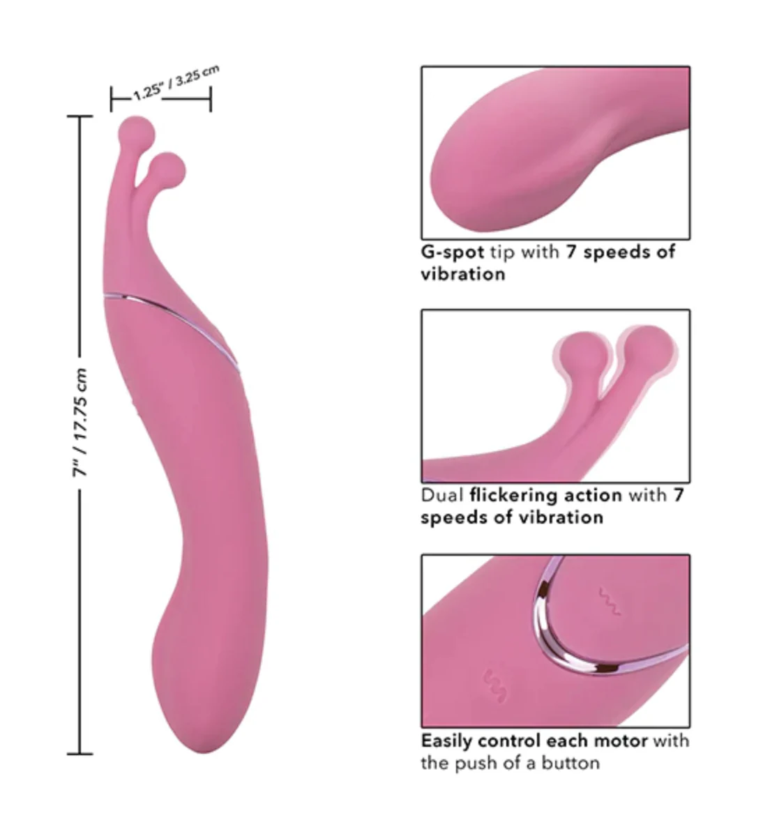 Vibrador Tempt & Tease Kiss - Pink - Image 2