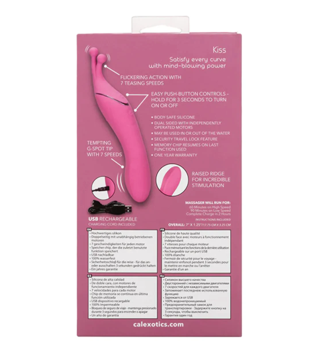 Vibrador Tempt & Tease Kiss - Pink - Image 4