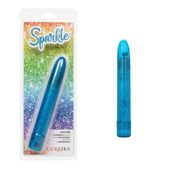 Vibrador Sparkle Slim Vibe - Blue