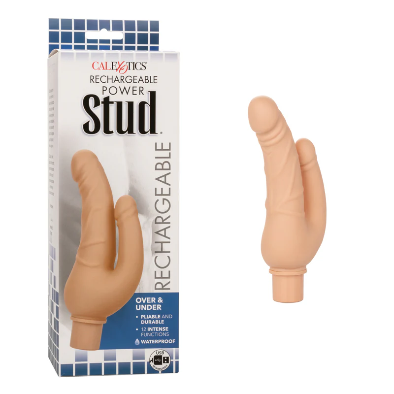 Vibrador Rechargeable Power Stud Over & Under - Ivory