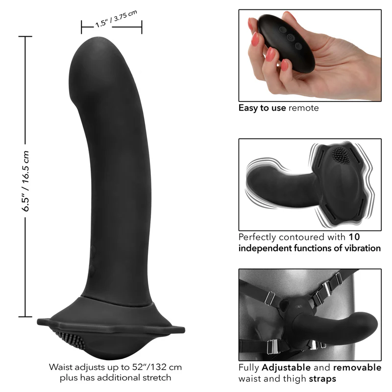 Dildo Her Royal Harness Me2 Remote Rumbler 6.5in. - Image 2