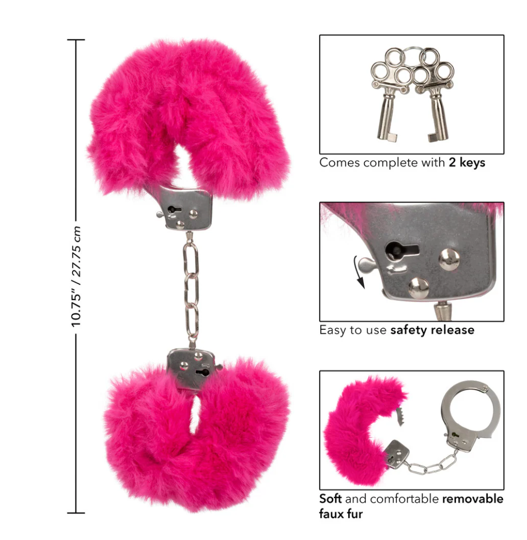 Esposas Ultra Fluffy Furry Cuffs-Pink - Image 2