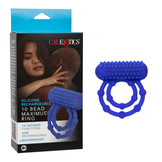 Anillo Silicone Rechargeable 10 Bead Maximus Ring