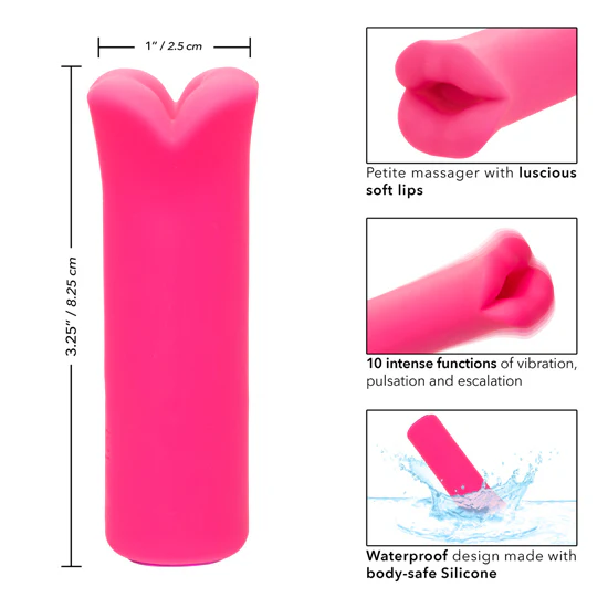 Masturbador Vibrating Kyst Lips - Pink - Image 2