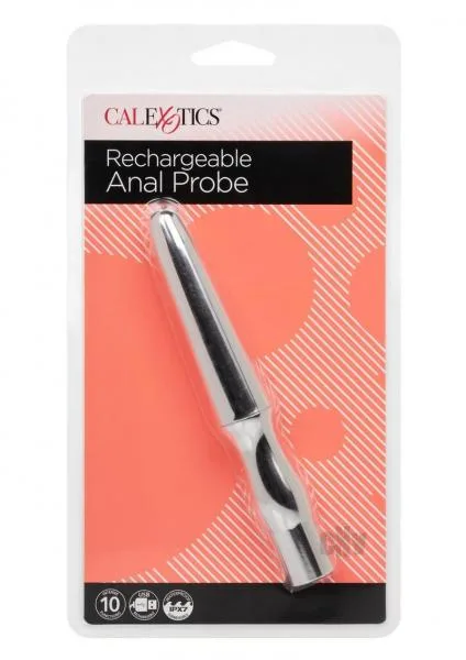 Vibrador Rechargeable Anal Probe - Silver