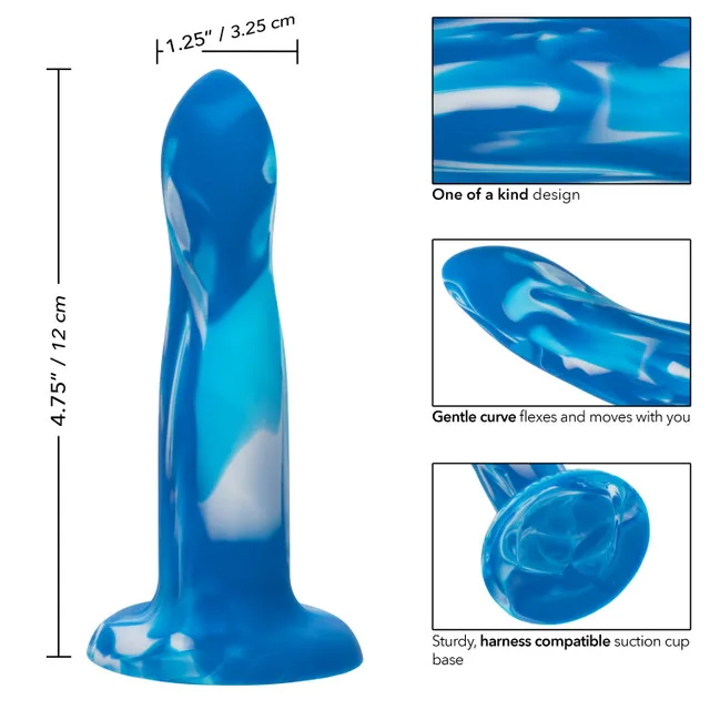 Dildo Twisted Love Twisted Probe - Blue - 12 cm - Image 2