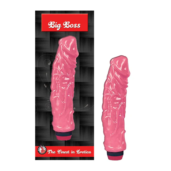 Dildo Big Boss-Pink Jelly Vibrating Dildo