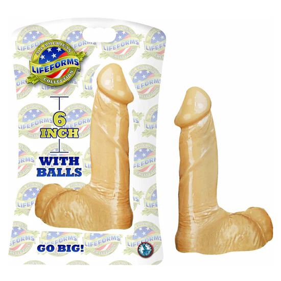 Dildo Lifeforms With Balls 6″-White