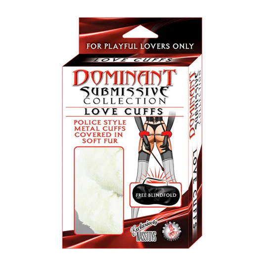 Esposas Dominant Submissive Love Cuffs-White - Image 2