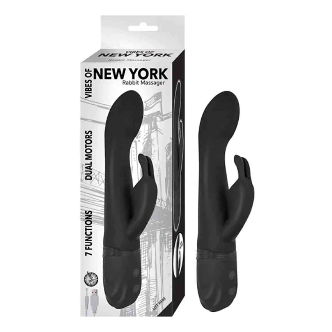 Vibrador Vibes Of New York Rabbit Massager-Black