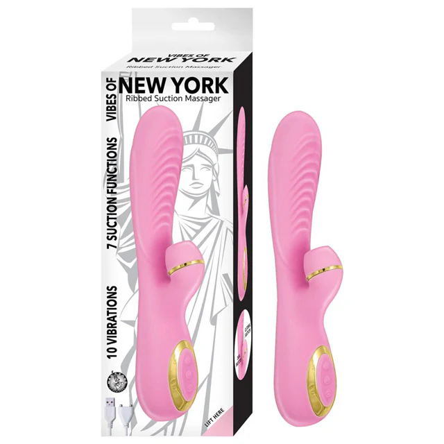 Vibrador Vibes Of New York Ribbed Suction Massager - Image 2