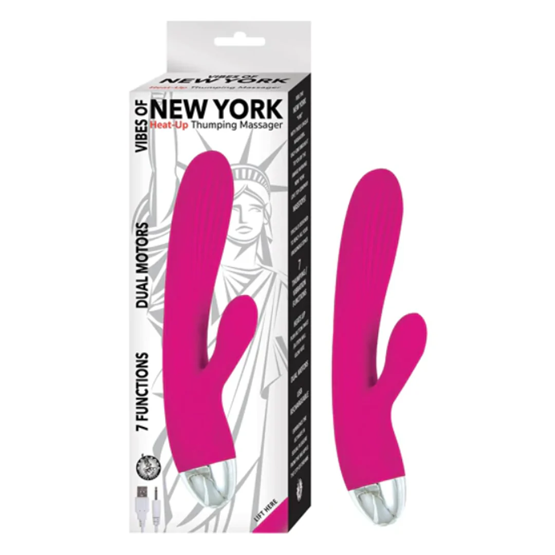 Vibrador Vibes Of New York Heat-Up Thumping Massager-Pink