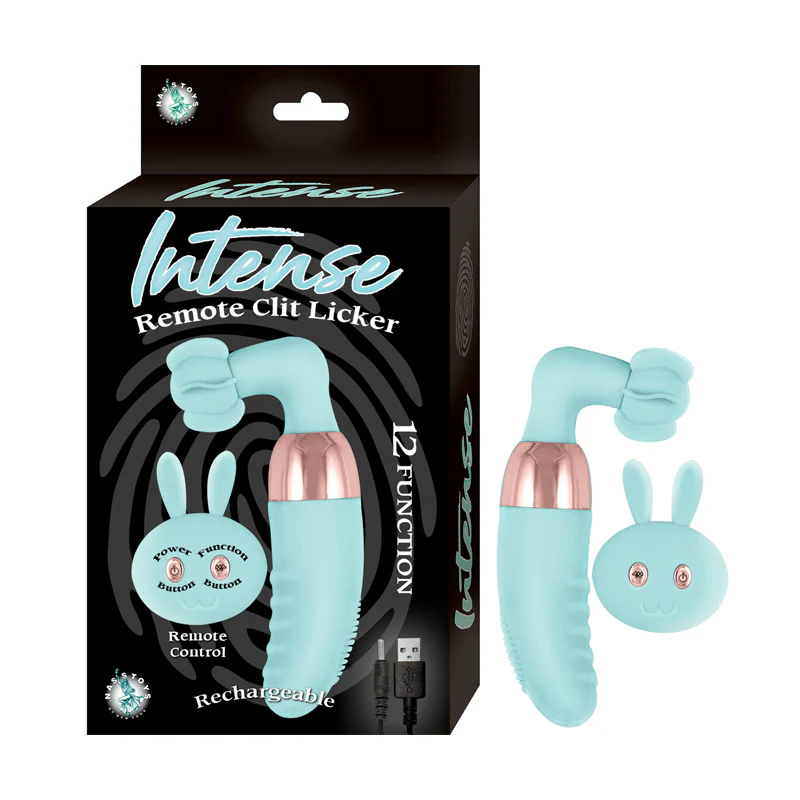 Vibrador Intense Remote Clit Licker-Aqua