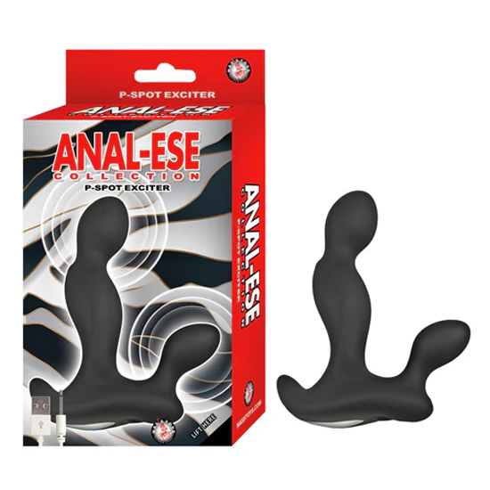 Masajeador de Próstata Anal-Ese Collection P-Spot Exciter-Black