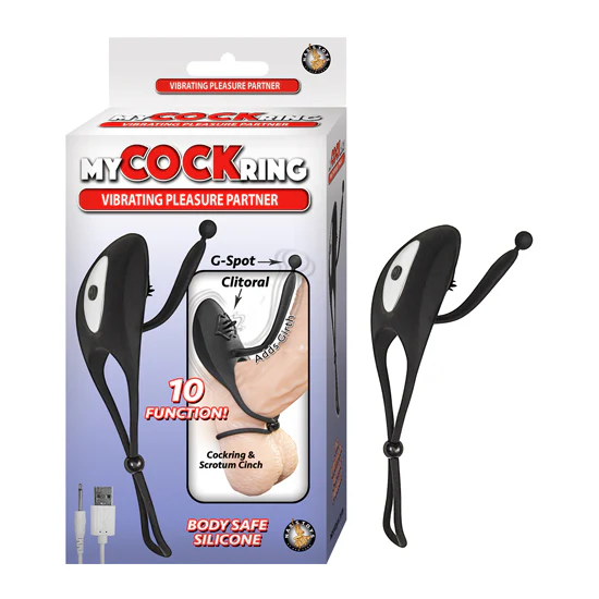 Anillo My Cockring Vibrating Pleasure Partner-Black