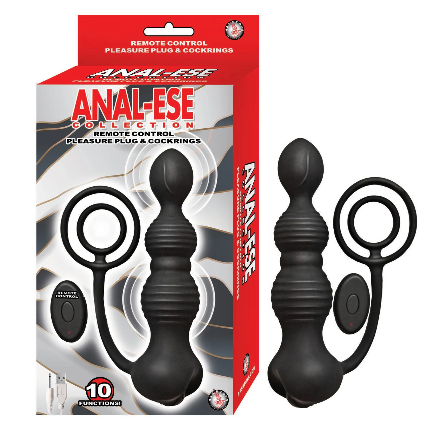 Plug Anal Anal-Ese Collection Remote Control Pleasure Plug & Cockring