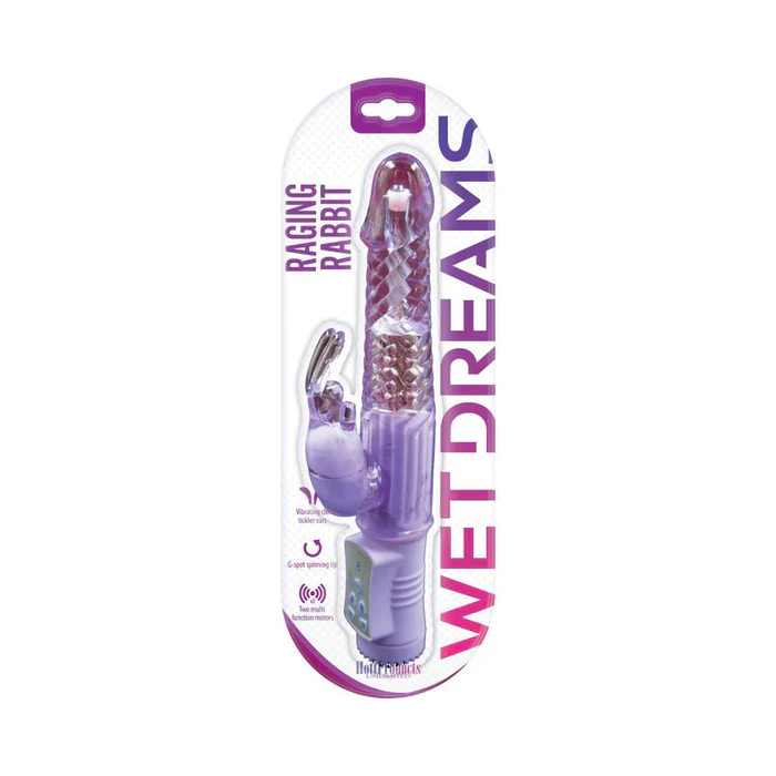 Vibrador Wet Dreams Raging Rabbit - Purple