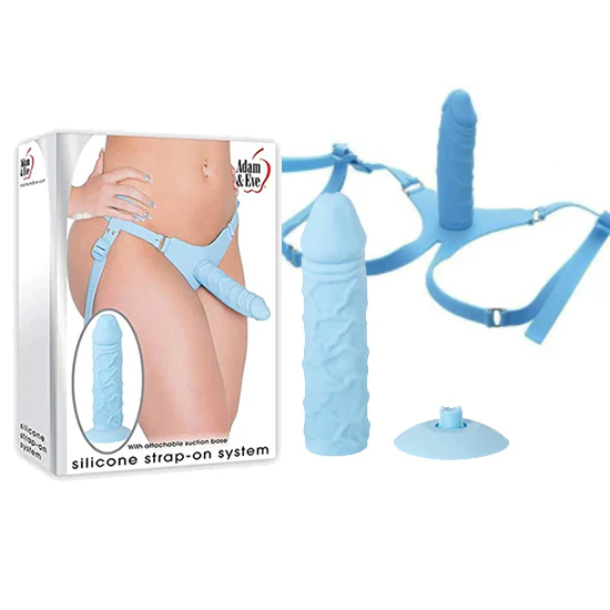 Dildo Silicone Strap On System - 18 cm